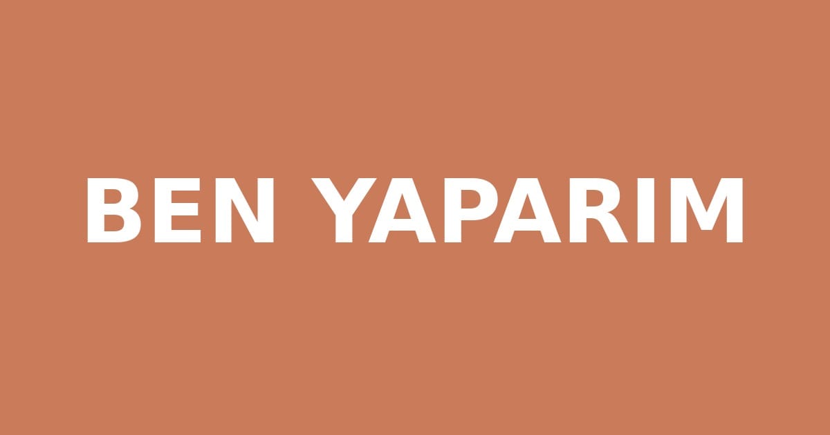 BEN YAPARIM yazılı Montessori pratik yaşam görseli