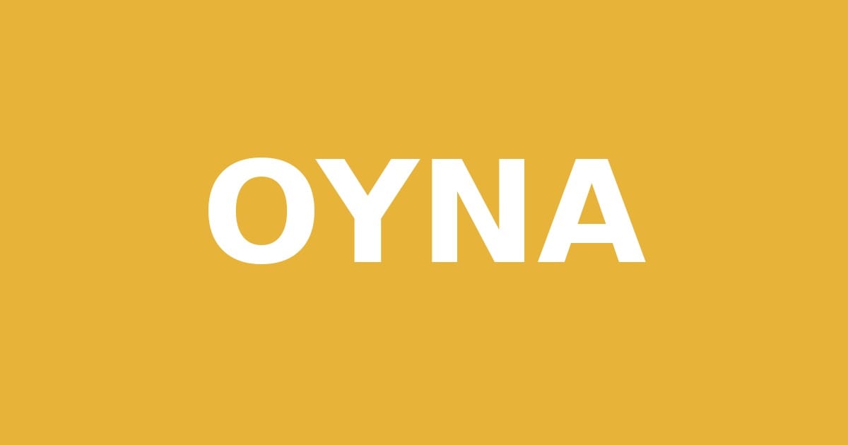 OYNA sloganı görsel kart