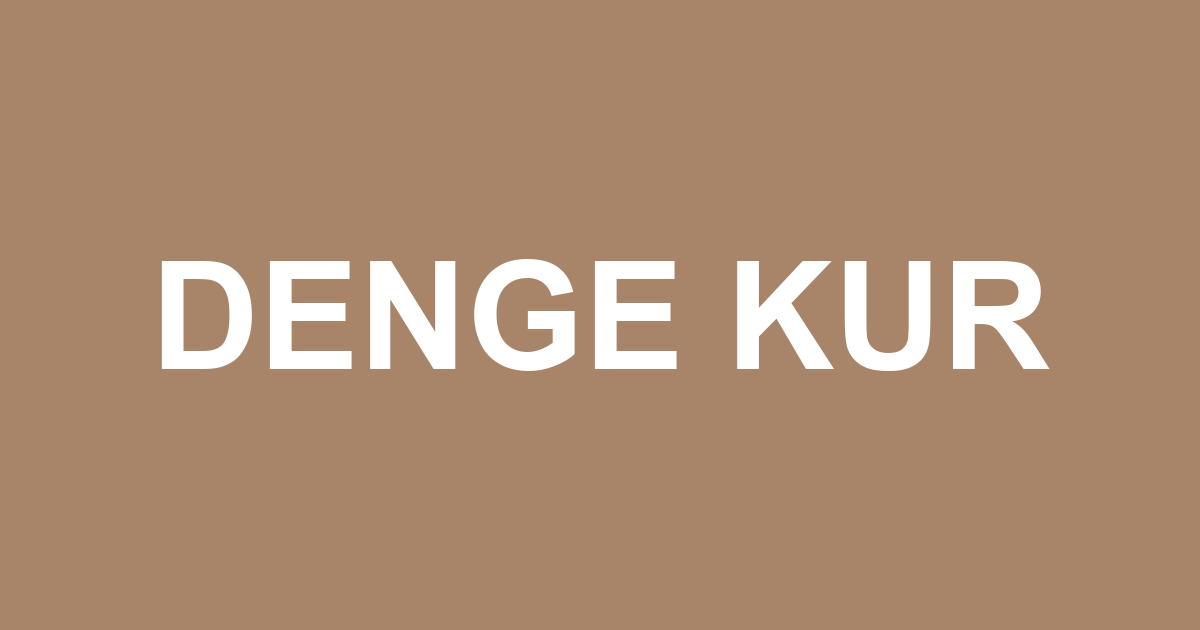 DENGE KUR sloganı görseli