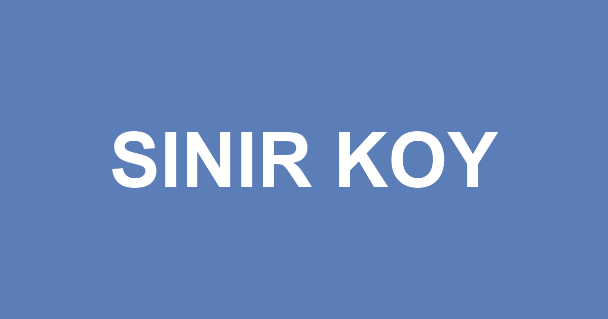 SINIR KOY sloganı görseli