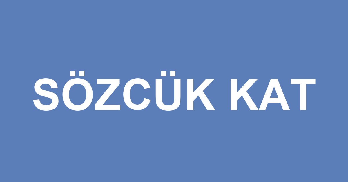 SÖZCÜK KAT sloganı görseli
