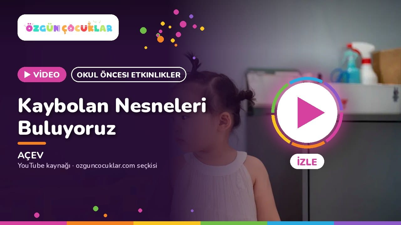 Video kapağı: Kaybolan Nesneleri Buluyoruz, AÇEV