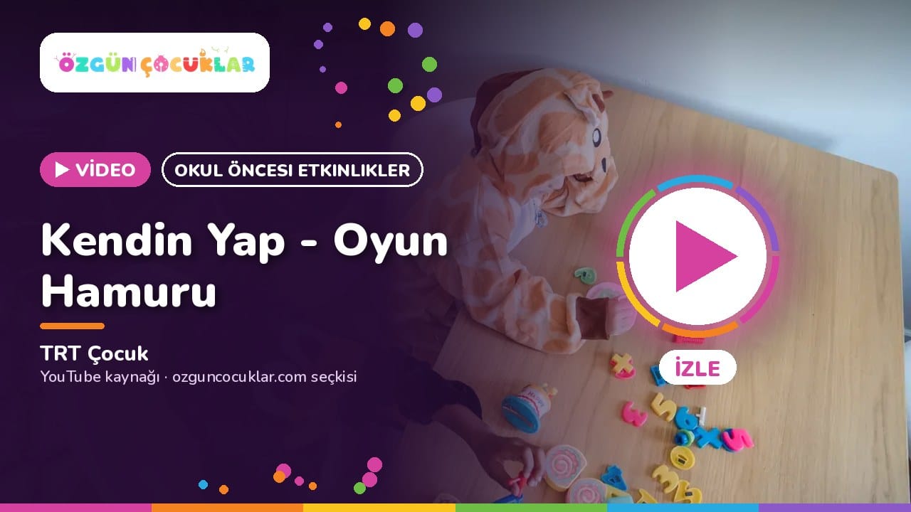 Video kapağı: Kendin Yap - Oyun Hamuru, TRT Çocuk